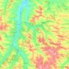 Mappa topografica L'Arçon, altitudine, rilievo