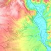 Mappa topografica Gallese, altitudine, rilievo