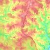 Mappa topografica Jardee, altitudine, rilievo