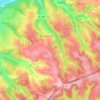 Mappa topografica Beaumat, altitudine, rilievo
