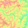 Mappa topografica Jonathan Creek, altitudine, rilievo