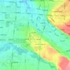 Mappa topografica 潏河, altitudine, rilievo