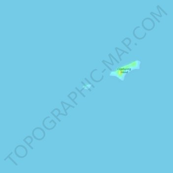 Mappa topografica Guyam Island, altitudine, rilievo