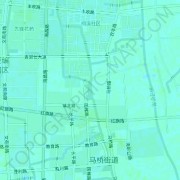 Mappa topografica 金门湖, altitudine, rilievo