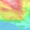 Mappa topografica Loch Saine, altitudine, rilievo