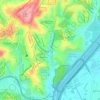 Mappa topografica Hebe Camargo, altitudine, rilievo