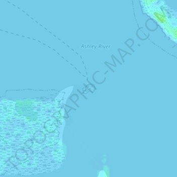 Mappa topografica Fort Sumter, altitudine, rilievo