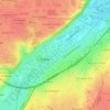 Mappa topografica Square Todi, altitudine, rilievo