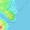 Mappa topografica Black Rock Beach, altitudine, rilievo
