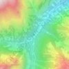 Mappa topografica Terme di Valdieri, altitudine, rilievo