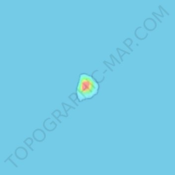 Mappa topografica Isola del Toro, altitudine, rilievo