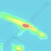 Mappa topografica Rattlesnake Island, altitudine, rilievo