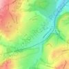 Mappa topografica Bushey Wood, altitudine, rilievo