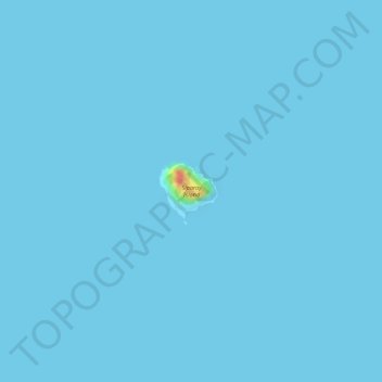 Mappa topografica Siparay Island, altitudine, rilievo