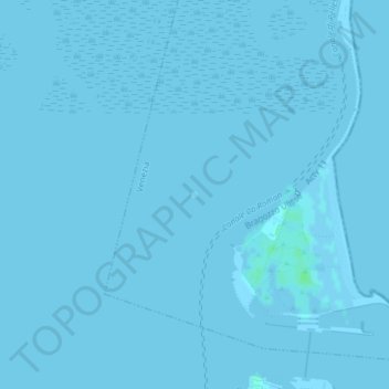 Mappa topografica Ottagono Ca' Roman, altitudine, rilievo