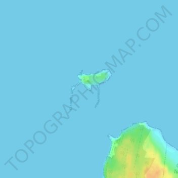 Mappa topografica Kefken Adası, altitudine, rilievo