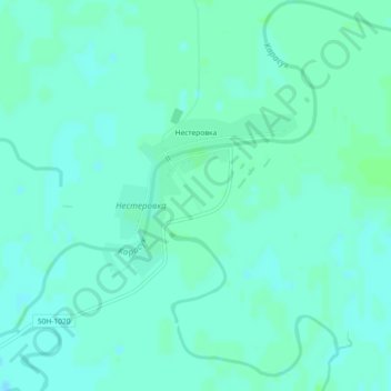Mappa topografica Нестеровка, altitudine, rilievo