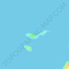 Mappa topografica Cauit Island, altitudine, rilievo