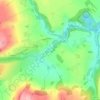 Mappa topografica River Bradford, altitudine, rilievo