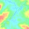 Mappa topografica Córrego Tapera, altitudine, rilievo