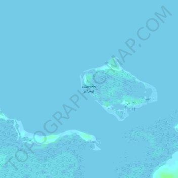 Mappa topografica Bulicutin Island, altitudine, rilievo