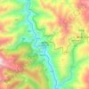 Mappa topografica 梅里雪山国家公园景区, altitudine, rilievo