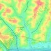 Mappa topografica Ribeirão Verde, altitudine, rilievo
