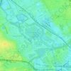 Mappa topografica Hackney Marshes, altitudine, rilievo