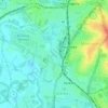 Mappa topografica Fairfield Road (no.989A) Park, altitudine, rilievo