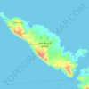Mappa topografica San Miguel Island, altitudine, rilievo