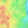 Mappa topografica Villa Torlonia, altitudine, rilievo