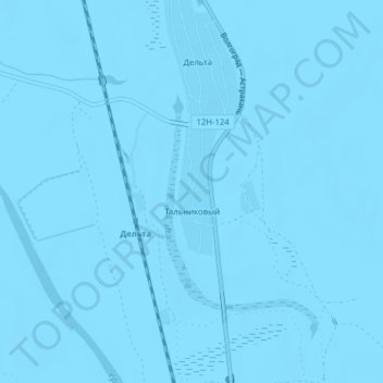 Mappa topografica Тальниковый, altitudine, rilievo