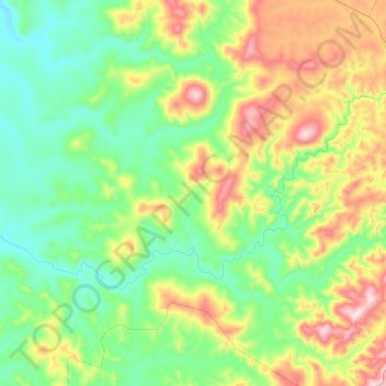 Mappa topografica Ульма, altitudine, rilievo