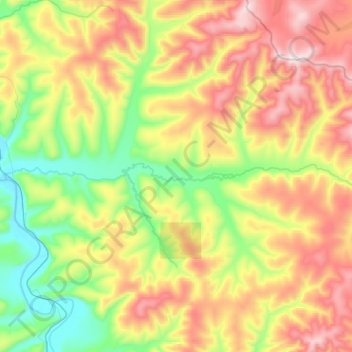 Mappa topografica Талума, altitudine, rilievo