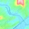 Mappa topografica Rio Itajaí do Oeste, altitudine, rilievo