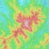 Mappa topografica 黄山国家风景名胜区, altitudine, rilievo