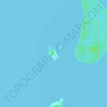 Mappa topografica Bunotpasil Island, altitudine, rilievo