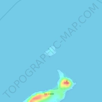 Mappa topografica Isla Tambor, altitudine, rilievo