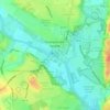 Mappa topografica Stourport Historic Canal Basins, altitudine, rilievo