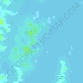 Mappa topografica Isla Mona, altitudine, rilievo