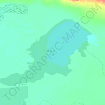 Mappa topografica 北霍鲁逊湖, altitudine, rilievo