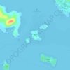 Mappa topografica Abanay Island, altitudine, rilievo