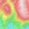 Mappa topografica Valle di Campomulo, altitudine, rilievo