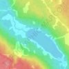 Mappa topografica Pepaw Lake, altitudine, rilievo