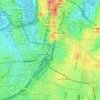 Mappa topografica Belmore Park, altitudine, rilievo