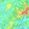Mappa topografica Parque Ecológico da Gruta Santa Luzia, altitudine, rilievo