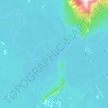 Mappa topografica South Nahanni River, altitudine, rilievo