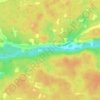 Mappa topografica Key River, altitudine, rilievo