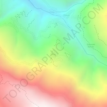 Mappa topografica Silala, altitudine, rilievo