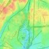 Mappa topografica Bronx Park, altitudine, rilievo